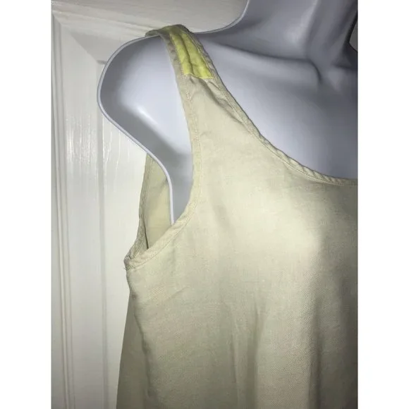 PATAGONIA SEAHURST Tank Top Bleached Stone Yellow SIZE 4 Org Cotton/Tencel EUC - Picture 5 of 9